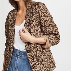 Nili Lotan Addison Leopard Print Blazer